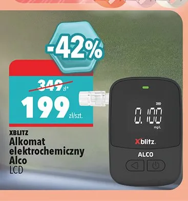 Alkomat elektrochemiczny Xblitz Alco promocja w Biedronka