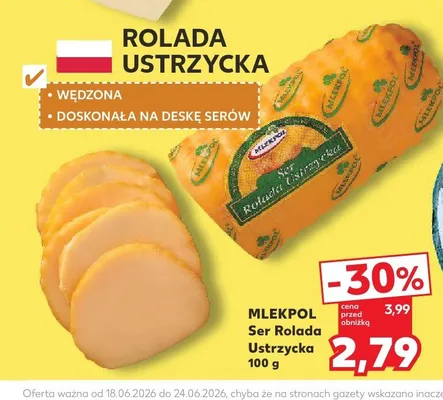 Ser Rolada Ustrzycka Mlekpol promocja w Kaufland