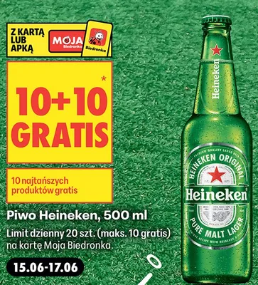 Piwo Heineken promocja w Biedronka
