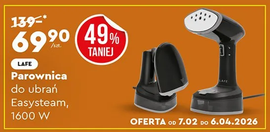 Parownica do ubrań Easysteam, 1600 W promocja w Biedronka Home