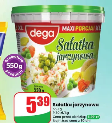 Sałatka jarzynowa Dega promocja w Dino
