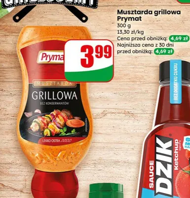 Musztarda grillowa promocja w Dino
