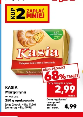 Margaryna w kostce Kasia promocja w Kaufland
