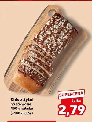 Chleb żytni na zakwasie promocja w Kaufland