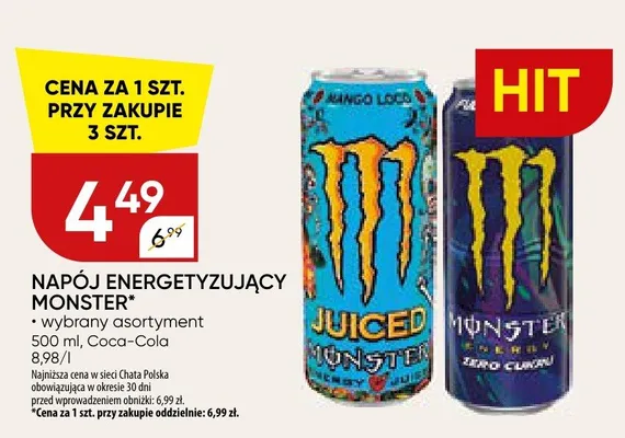 Napój energetyzujący promocja w Chata Polska