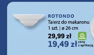 Talerz do makaronu Rotondo Lubiana promocja w Stokrotka