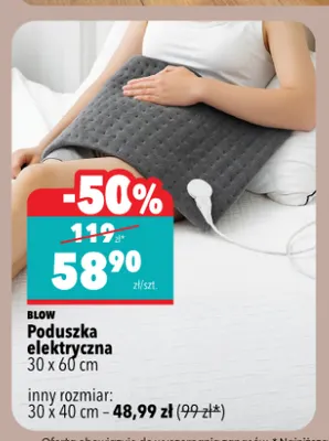 Poduszka elektryczna Blow 30x40 cm promocja w Biedronka Home