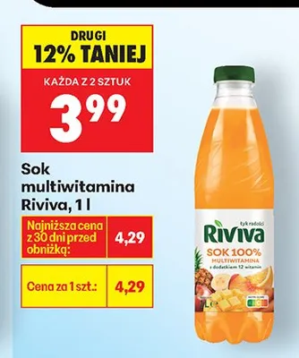 Sok multiwitamina promocja w Biedronka
