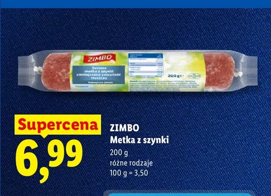 Metka z szynki Zimbo promocja w Lidl