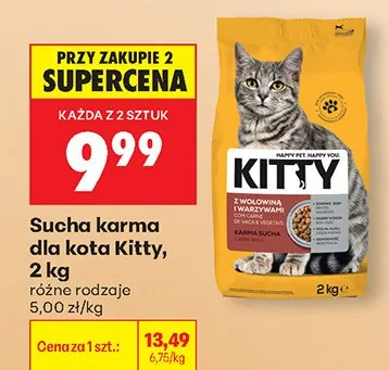 Sucha karma dla kota promocja w Biedronka
