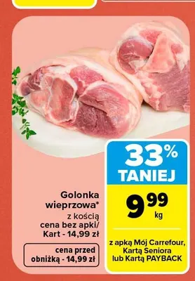 Golonka wieprzowa z kością promocja w Carrefour Market