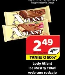 Lody Atlant Ice Mastry promocja w Delfin