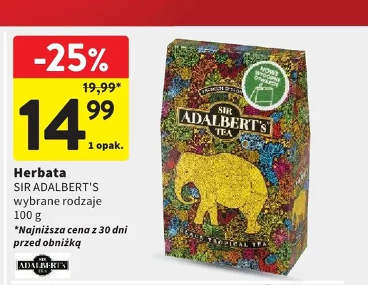 Herbata Sir Adalbert's promocja w Intermarche