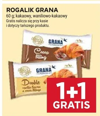 Rogalik grana kakaowy, waniliowo-kakaowy promocja w Stokrotka