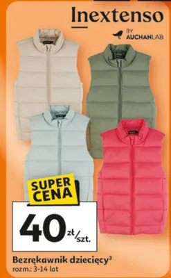 Bezrękawnik dziecięcy Inextenso promocja w Auchan