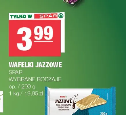 Wafelki Jazzowe Spar promocja w SPAR