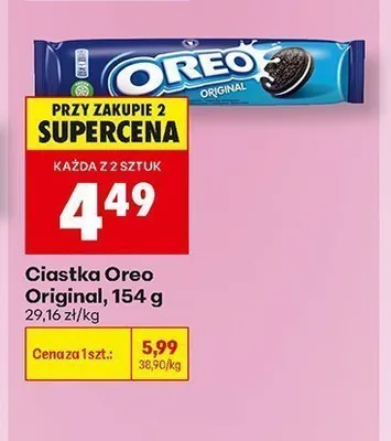 Ciastka Oreo Original promocja w Biedronka