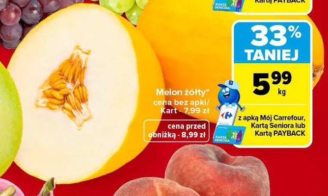 Melon żółty promocja w Carrefour