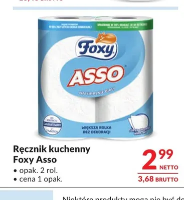 Ręcznik kuchenny Foxy Asso 2-pak promocja w Makro