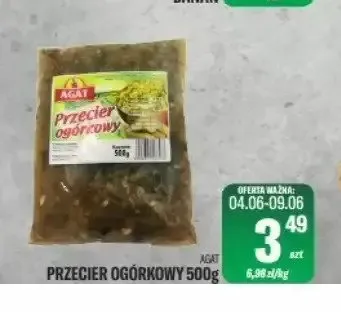 Przecier ogórkowy Agat promocja w Tomi Markt