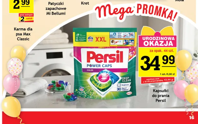 Kapsułki do prania Persil Power Caps Color promocja w Gram Market