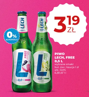 Piwo bezalkoholowe Lech Dragon Fruit Grape promocja w Duży Ben