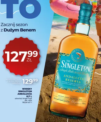 Whisky Singleton Andalucía promocja w Duży Ben