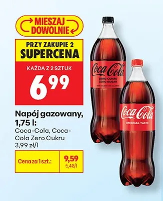 Napój gazowany Coca-Cola Zero Cukru promocja w Biedronka