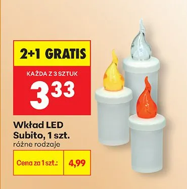 Wkład LED Subito promocja w Biedronka