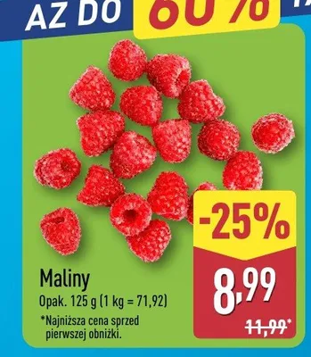 Maliny promocja w Aldi