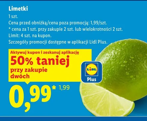 Limetki promocja w Lidl
