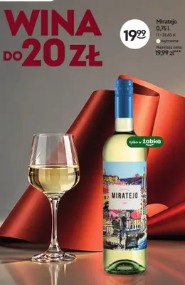 Wino czerwone Miratejo wytrawne promocja w Żabka