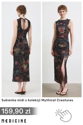 Sukienka midi MEDICINE z kolekcji Mythical Creatures promocja w Medicine