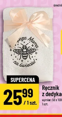 Ręcznik z dedykacją wymiar 50x100cm promocja w POLOmarket