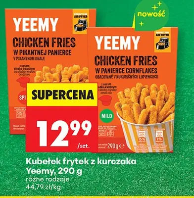 Kubełek frytek z kurczaka Yeemy w pikantnej panierce promocja w Biedronka