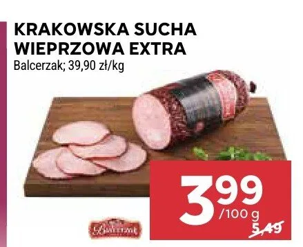 Sucha wieprzowa extra promocja w Stokrotka