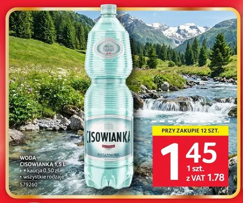 Woda Cisowianka promocja w Selgros
