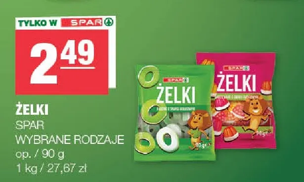Żelki Spar promocja w SPAR