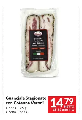Guanciale Stagionato con Cotenna Veroni promocja w Makro
