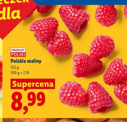 Polskie maliny promocja w Lidl