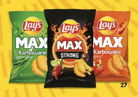 Chipsy max karbowane promocja w Delikatesy Centrum