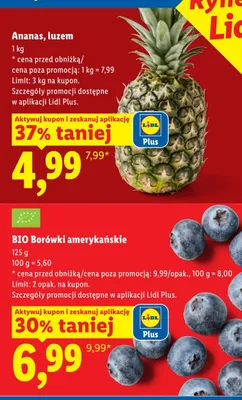 Ananas luzem promocja w Lidl