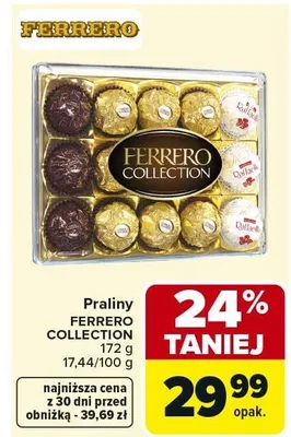 Praliny FERRERO COLLECTION promocja w Carrefour Market