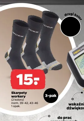 Skarpety workery, 2 kolory promocja w Netto