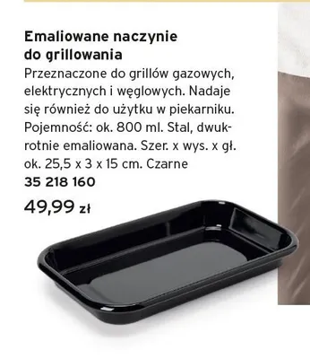 Emaliowane naczynie do grillowania Tchibo promocja w Tchibo