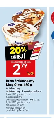 Krem śmietankowy Maty Olma śmietankowy promocja w Twój Market