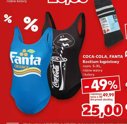 Kostium kąpielowy damski Coca-Cola promocja w Kaufland