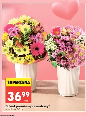 Bukiet premium prezentowy wysokość 50cm promocja w Biedronka
