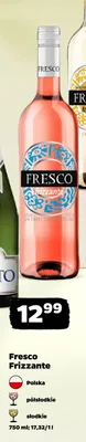 Wino musujące Fresco Frizzante półsłodkie różowe promocja w Netto