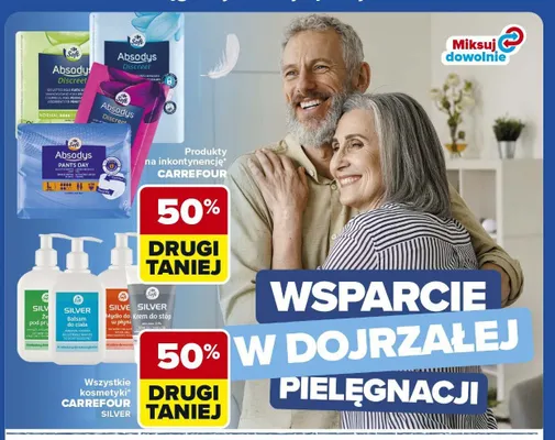 Kosmetyki Carrefour Silver promocja w Carrefour Market
